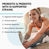 Probiotic & Prebiotic with 10 Supported Strains- Digestive Health Support, Immune Support, Promotes Regularity, Boost Nutrient Absorption, Reduces Bloating & Gas