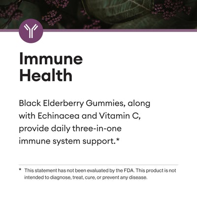 Physician's Choice Elderberry Gummies support immune health with echinacea and vitamin C