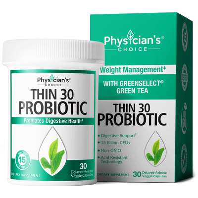 Physician's Choice Thin 30 Probiotic with Greenselect Green Tea 30-count bottle